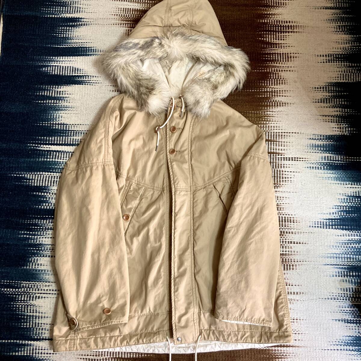 visvim 2018FW GLACIER POINT PARKA (GIZA C/NY) size:2 BEIGE 税込定価248400円 付属品完備 美品/FIL ICT CONTRARY DEPT 泥染 25拍卖
