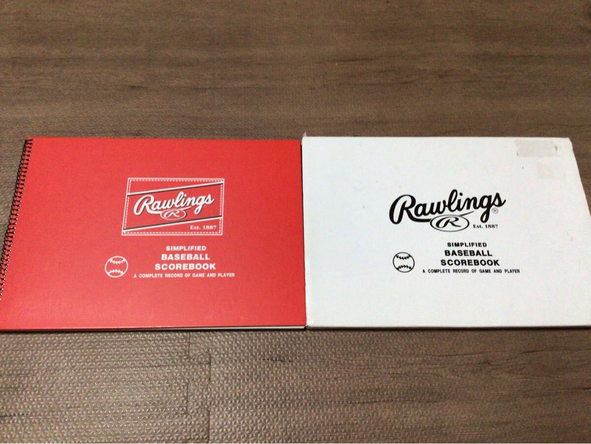 未使用品 ローリングス RAWLINGS simplified baseball scorebook ベースボール スコアブック 野球 アシックス asics拍卖