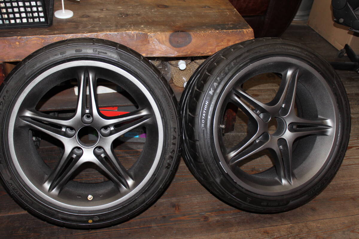 AVS VS-5 VS5 2本 9J +38 5H 114.3 KENDA 235/40R17 ヨコハマ拍卖