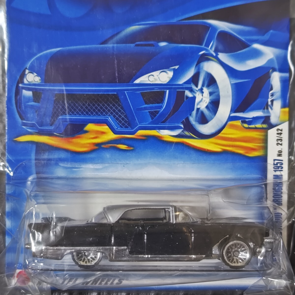 ホットウィール Hot Wheels キャデラック エルドラド ブロアム 1957 2002発売品 未開封品 長期暗室保管品拍卖