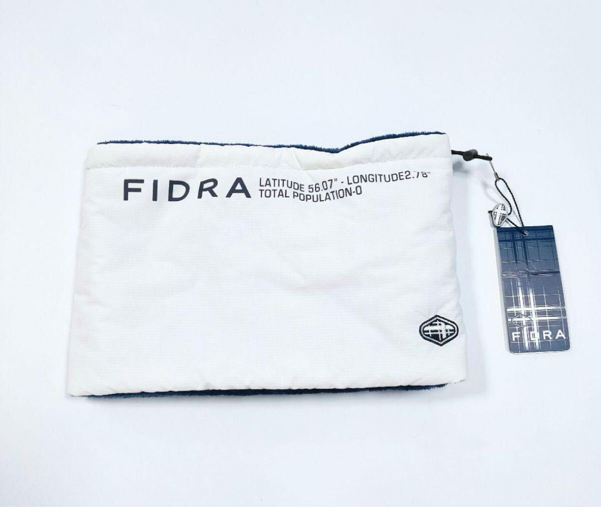 未使用 フィドラ FIDRA ネックウォーマー メンズ  ゴルフウェア  秋冬 ホワイト ユニセックス 男女兼用拍卖