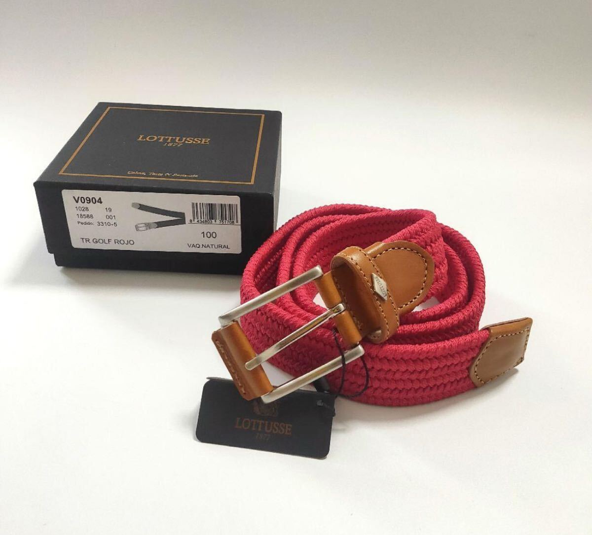 未使用品 LOTTUSSE ベルト メッシュ ロトゥセ メッシュベルト ベルト ゴルフウェア ゴルフアクセサリー拍卖