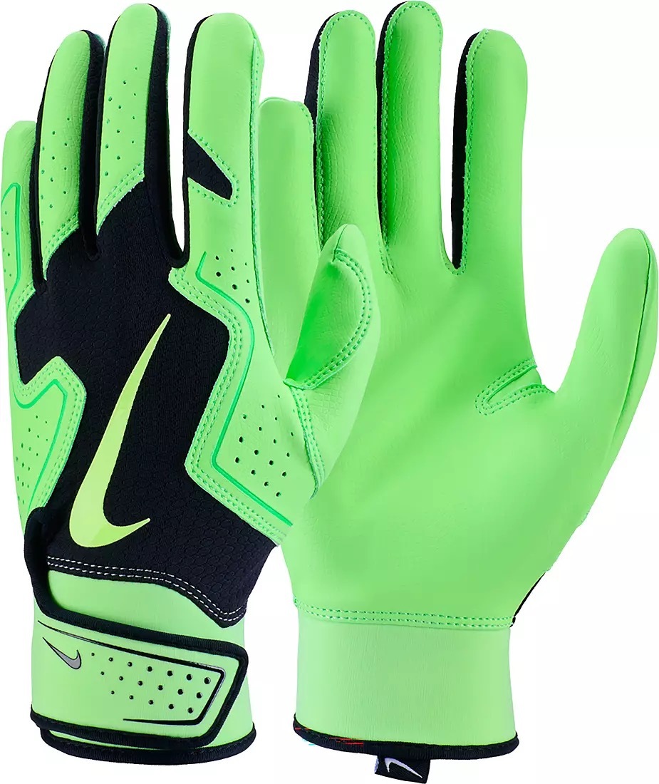 【USサイズ Sサイズ】ナイキ 野球 バッティング グローブ Nike Alpha 2.0 Batting Gloves 両手組 手袋 バッテ Black/Vapor Green拍卖