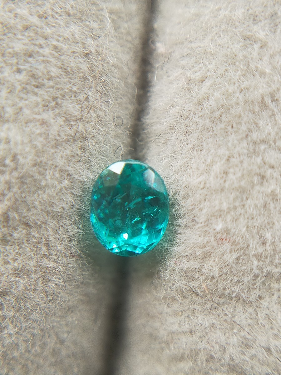 濃厚色 強ネオン 強照り CGL Brazil産 パライバトルマリン 0.266ct ブラジル産 ルース paraiba tourmaline loose オーバル パライバ拍卖