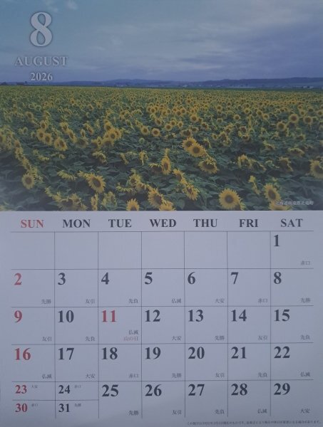 【送料無料:すぐに発送:癒される「日本の風景」カレンダー:A3:42x30cm:12面】★2026年:壁掛け:富士山,白川郷,日光,桜 紅葉,絶景:暦拍卖