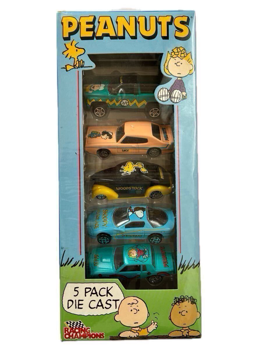 レーシングチャンピオン PEANUTSキャラクターミニカー 5台セット 1/64 シボレーカマロ ビュイックGR ポンティアックGTO他 未開封拍卖