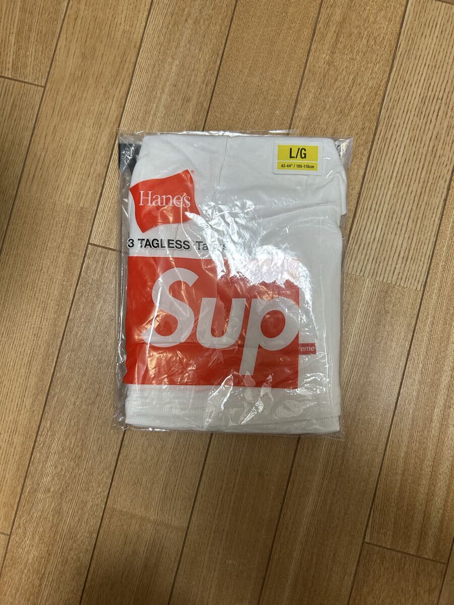 シュプリーム Hanes 白 タンクトップ拍卖