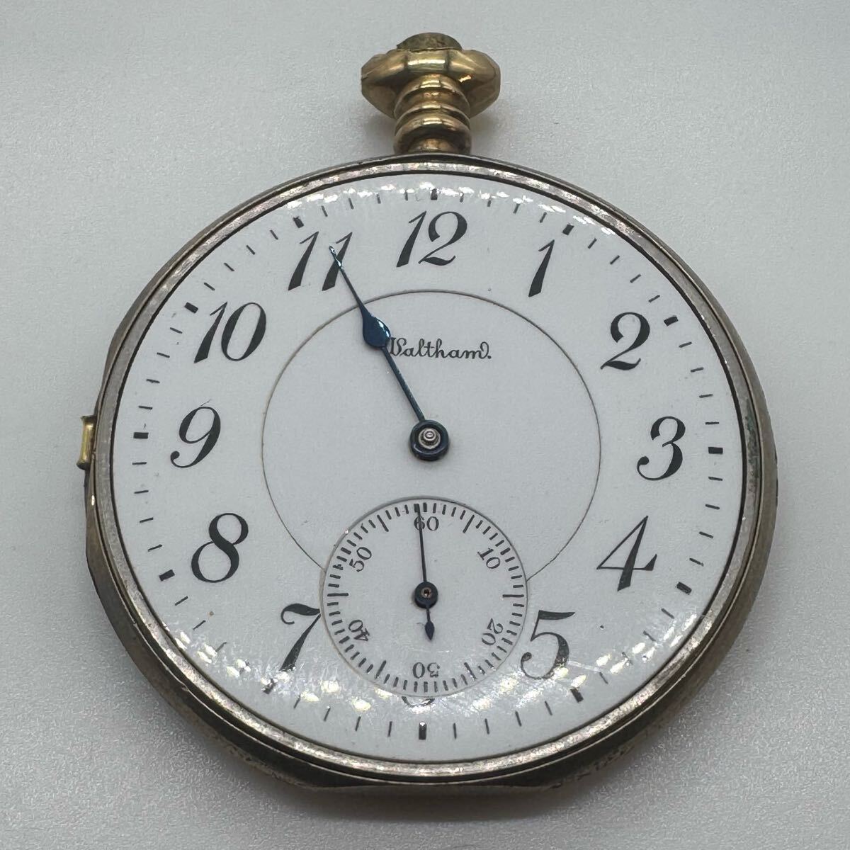【ジャンク】WALTHAM 懐中時計ムーブメント 時計修理 ヴィンテージ アンティーク 部品取り ウォルサム ポケットウォッチ拍卖