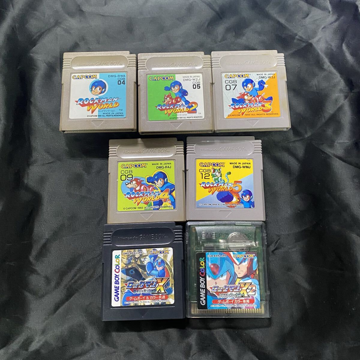GBソフト ロックマンシリーズ ソフトのみ 7本セット ワールド 1~5 X X2拍卖