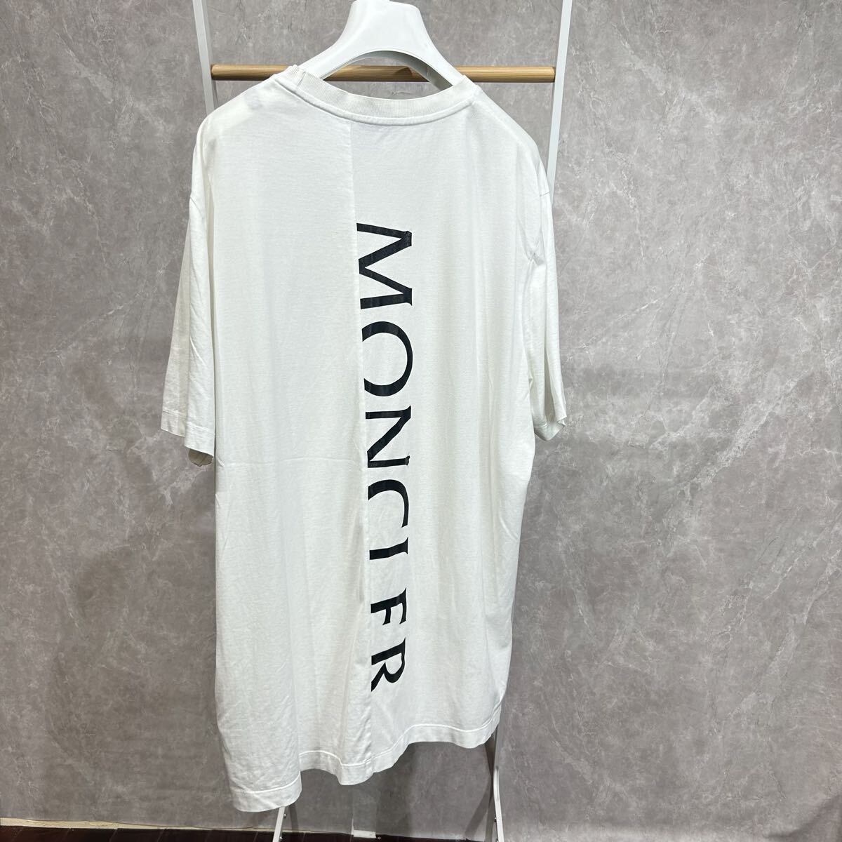 【最安値】 MONCLER モンクレールラバーワッペン半袖Tシャツ白XL拍卖