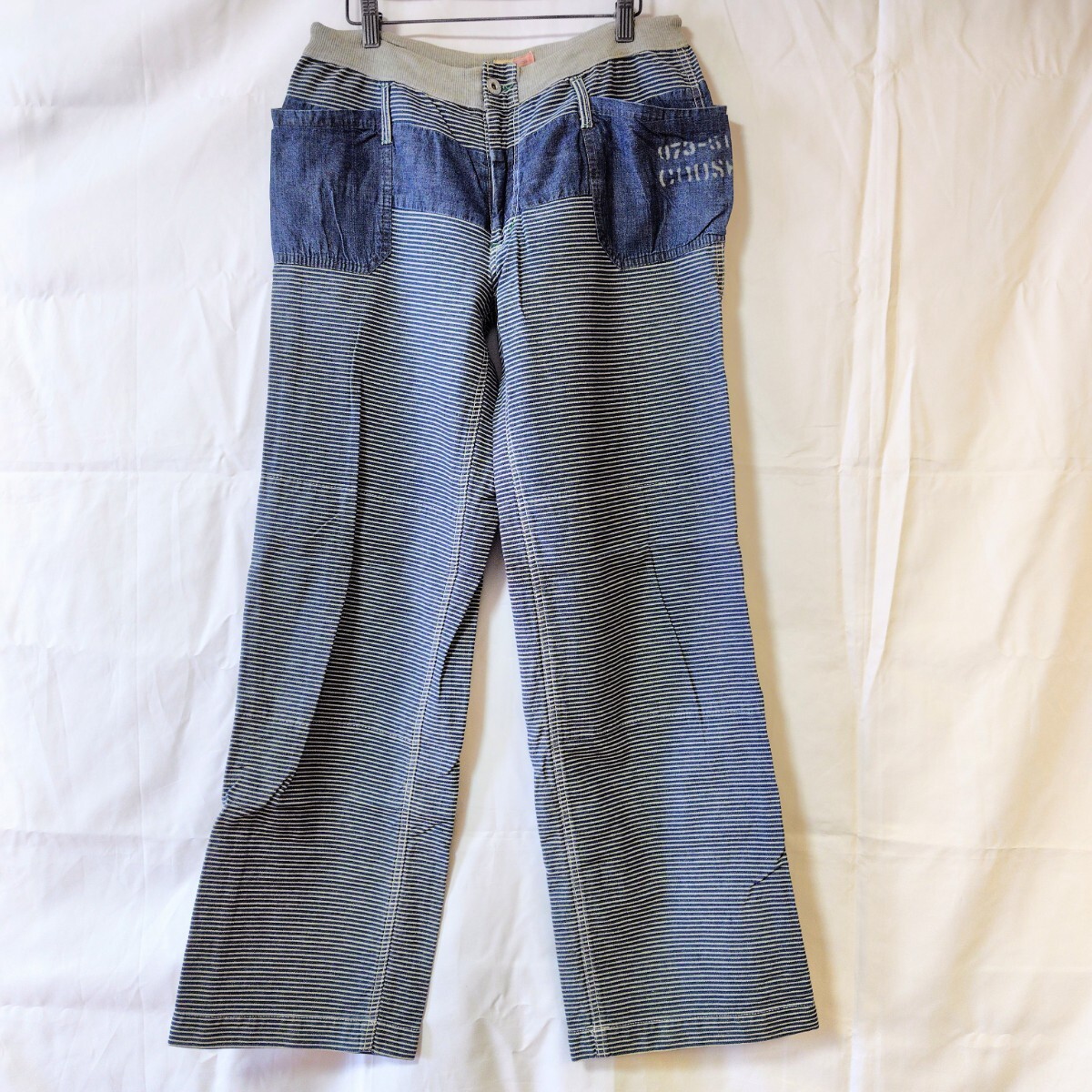 OLD BETTYS ボーダー切替パンツ オールドベティーズ拍卖