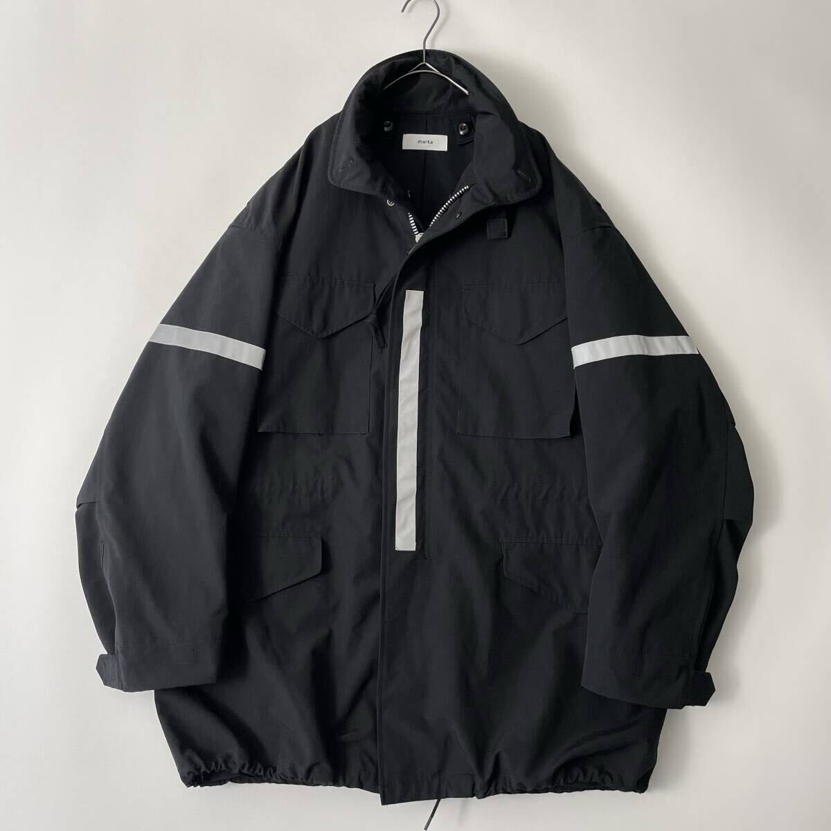 【美品/3ウェイ】marka -M-65 FIELD JACKET LOOSE- size/2 (vha) マーカ 3シーズン フィールドジャケット ボア コート アウター ブラック拍卖