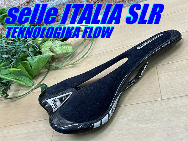 ☆ 超希少!! 極上品!! selle ITALIA SLR TEKNOLOGIKA FLOW 114g セライタリア SLR テクノロジカ 超軽量 フルカーボンサドル EVA M-901拍卖