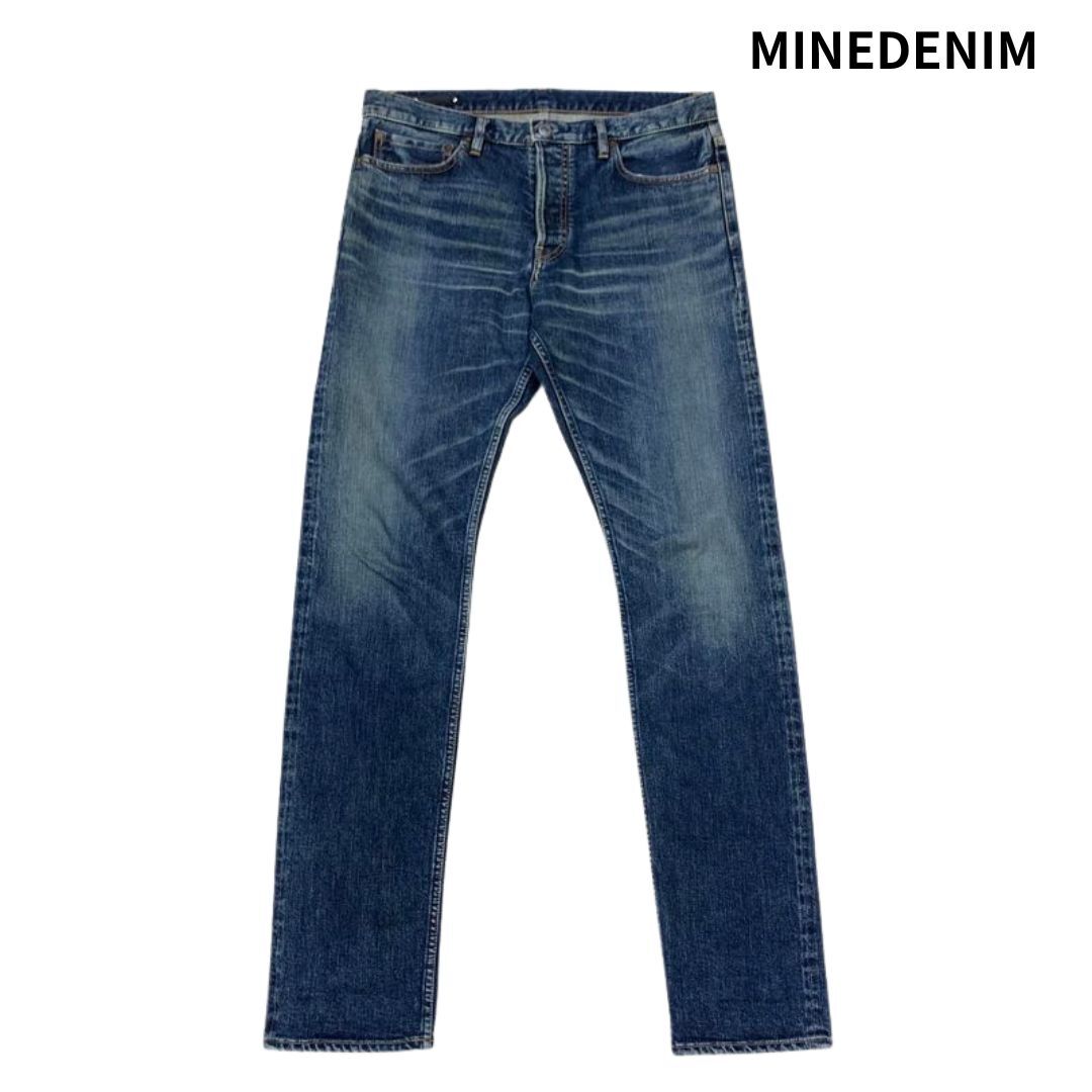 MINEDENIM マインデニム 101 Standard Slim USD FPKH1001NSTUD-85-342 スタンダード スリム デニムパンツ ユーズド加工 11/デニム ジーンズ拍卖