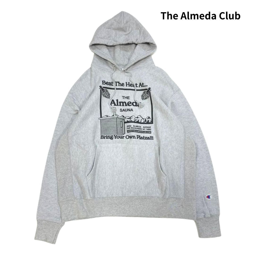 The Almeda Club x The Apartment アラメダクラブ ジ アパートメント 2022 入浴桑拿 New York Sauna HOODIE リバースウィーブ パーカー XL拍卖