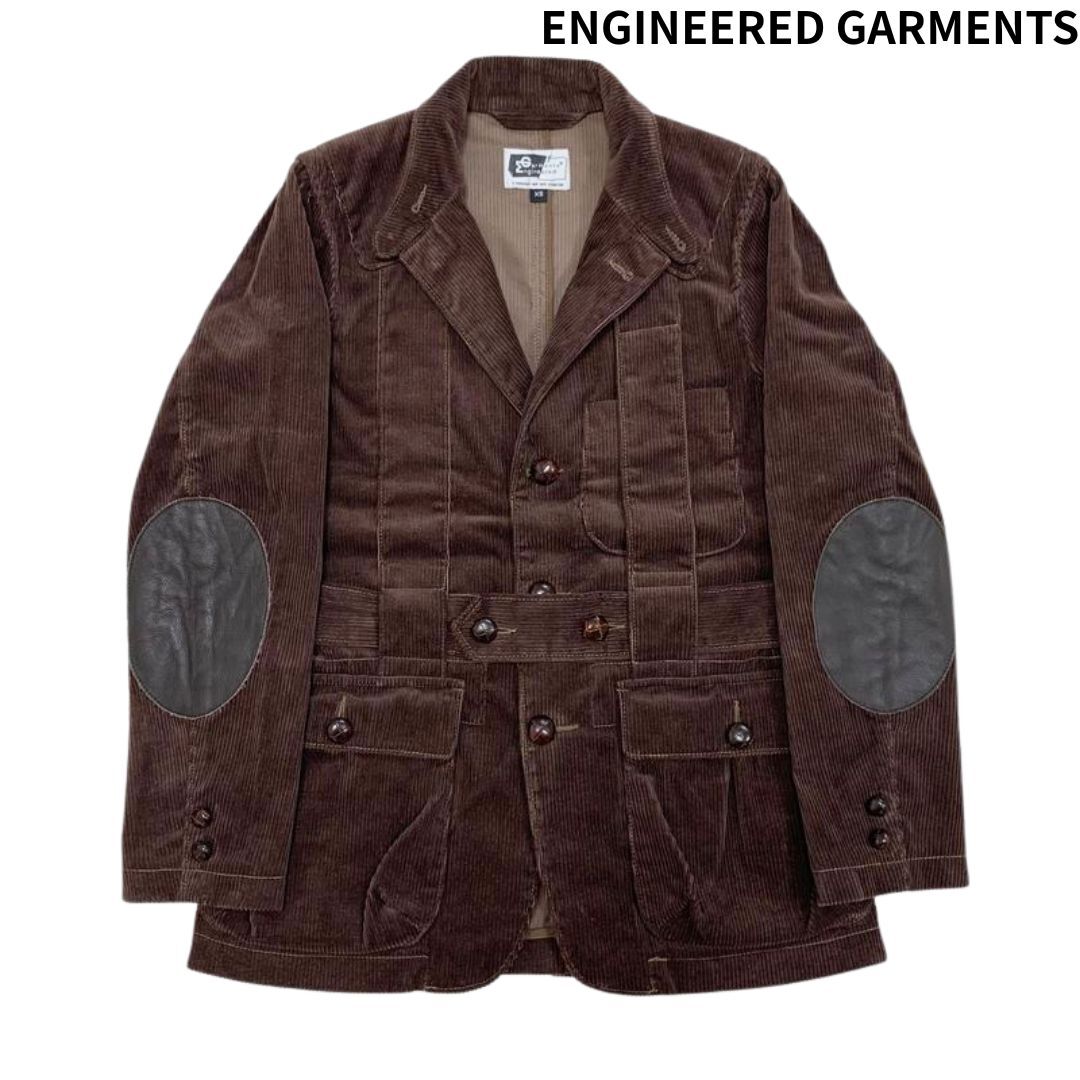 ENGINEERED GARMENTS エンジニアードガーメンツ NORFOLK JACKET コーデュロイ ノーフォークジャケット ブラウン XS/ハンティングジャケット拍卖