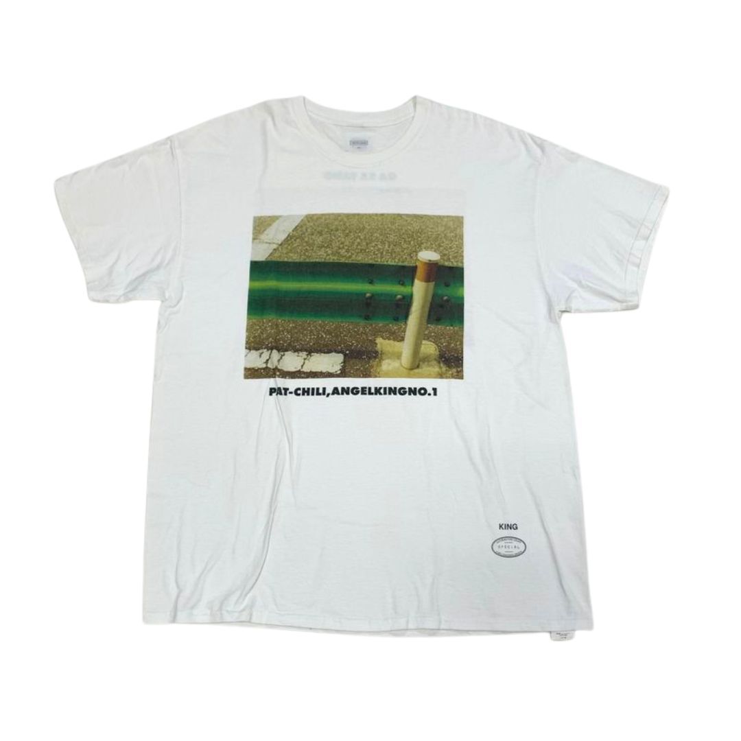 TANGTANG タンタン 22SS GASATANG / PAT-CHILI,ANGELKINGNO.1 50周年 忌野清志郎 KING 半袖 Tシャツ size:XL/佐内正史 トップス コラボ拍卖