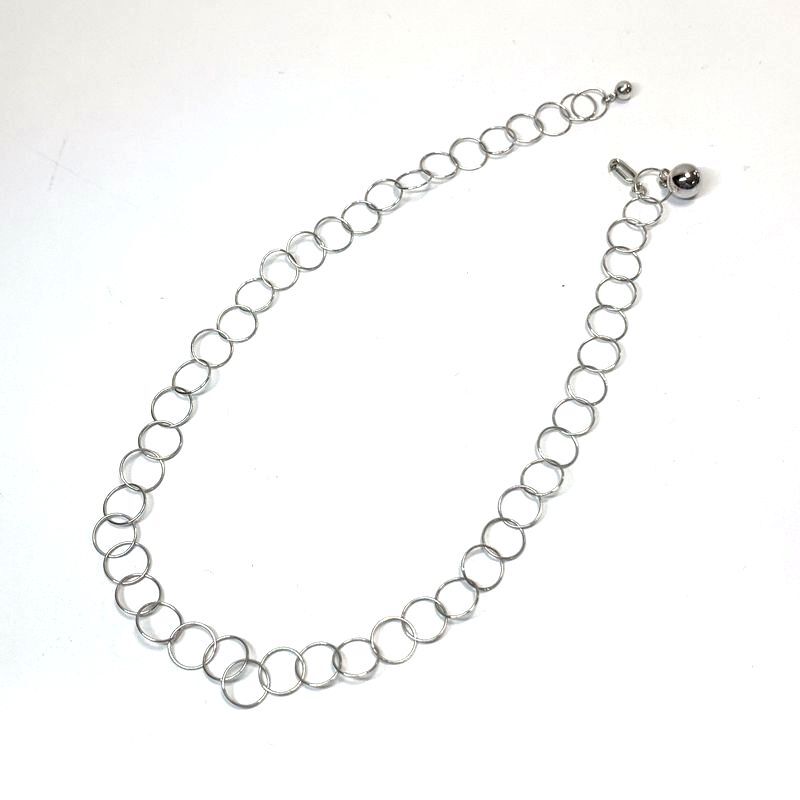 Soierie ソワリー 20ss Halo necklace チェーン ネックレス チョーカー 2way シルバー 箱付/アクセサリー ジュエリー 拍卖