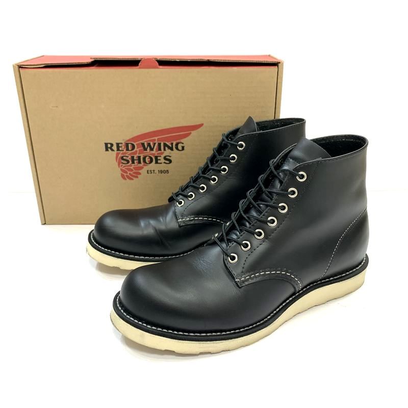 美品【9/27.0cm】RED WING レッドウィング No.8165 6inch CLASSIC PLAIN TOE 6インチ クラシック プレーントゥ レザー シューズ クローム拍卖