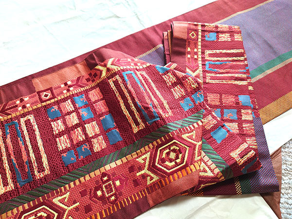 名古屋帯 なごや帯? モダン柄 和装 着物 和服 高級拍卖