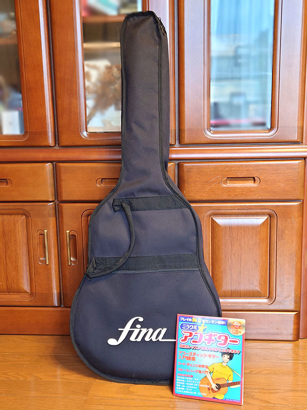 Fina フィナ FAW-800/BLK アコースティックギター ソフトケースカバー付き 本拍卖