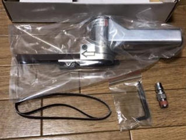 10mm エアーベルトサンダー 替えベルトx3本付き 金属加工 削り出し作業   拍卖