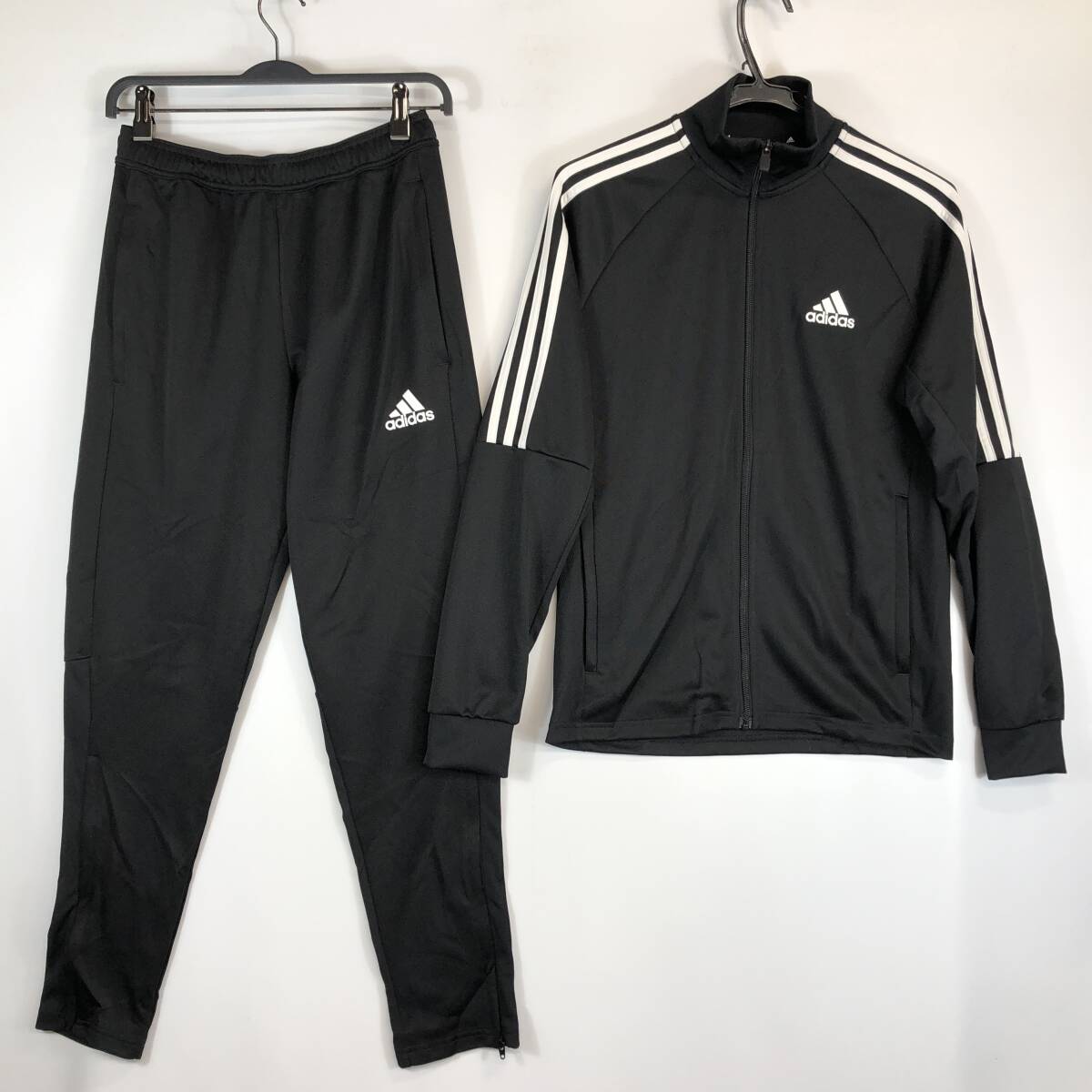 アディダス adidas ジャージ セットアップ ブラック Mサイズ H28922拍卖