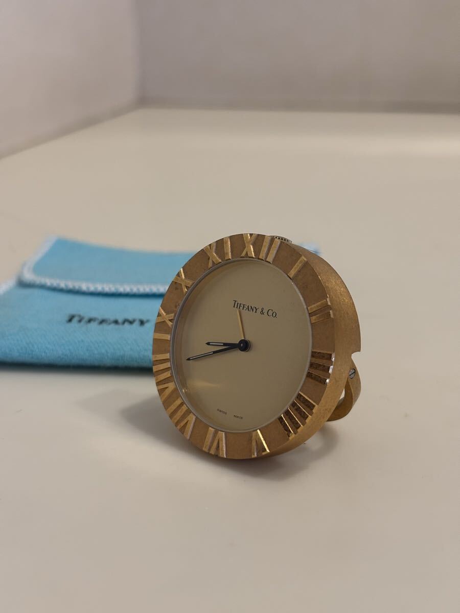 ティファニー TIFFANY 置時計 ゴールドカラー 旅行用ミニ時計拍卖