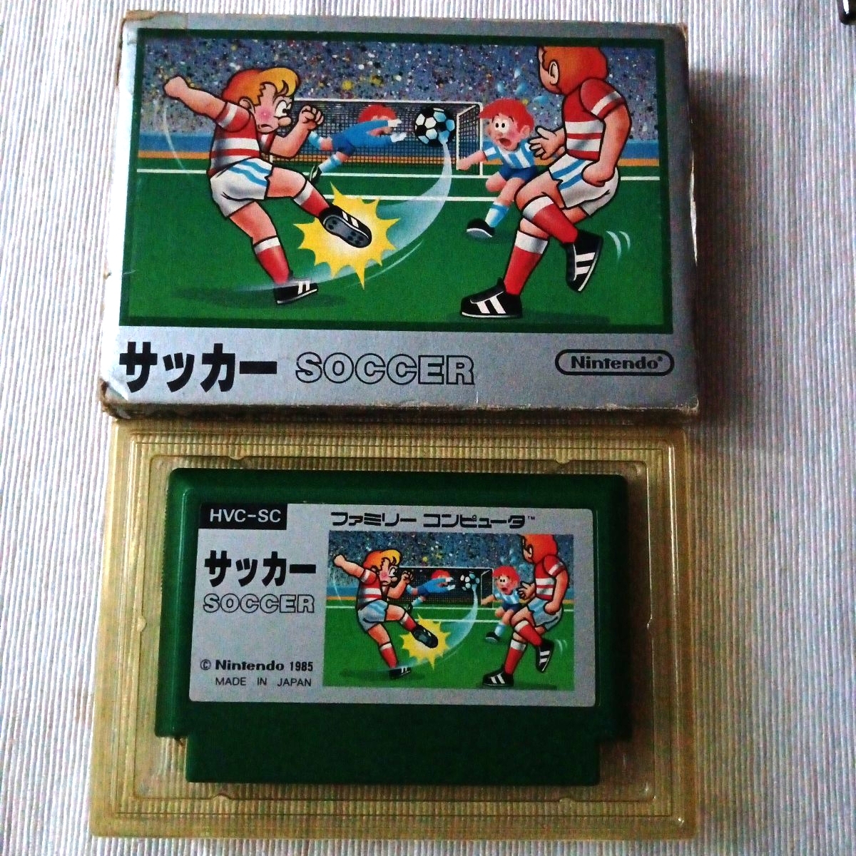 FC サッカー ファミコンソフト 箱あり拍卖