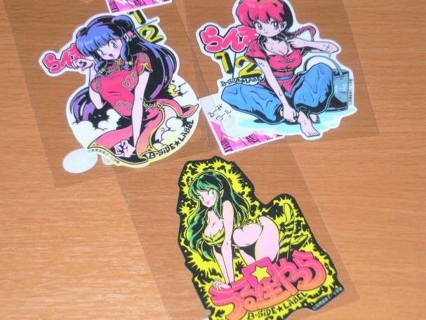 ◆高橋留美子 セクシーセット ステッカー 3枚◆B SIDE LABEL◆高橋留美子◆るーみっくワールド◆拍卖