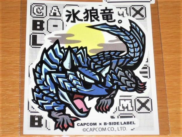 ◆モンハン ステッカー◆ルナガロン 氷狼竜◆B-SIDE LABEL◆カプコン◆拍卖