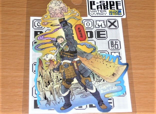 ◆モンハン ステッカー◆救援信号 浮世絵◆B-SIDE LABEL◆カプコン◆拍卖
