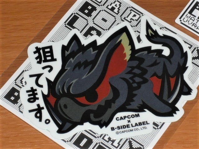 ◆モンハン ステッカー◆ナルガクルガ 狙ってます◆B-SIDE LABEL◆カプコン拍卖
