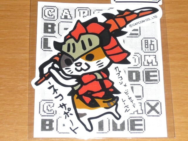 ◆モンハン ステッカー◆ネコサポート オトモアイルー◆B-SIDE LABEL◆カプコン◆拍卖