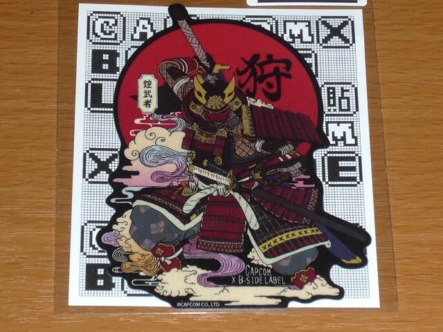 ◆モンハン ステッカー◆鎧武者 浮世絵◆B-SIDE LABEL◆カプコン◆拍卖
