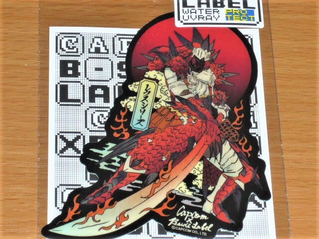 ◆モンハン ステッカー◆レウス装備 男 浮世絵 ◆B-SIDE LABEL◆カプコン◆拍卖