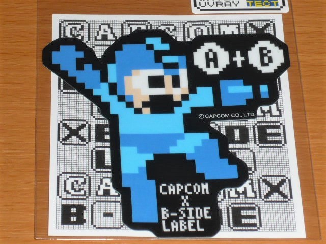 ◆ロックマン ステッカー◆ドット◆B SIDE LABEL◆カプコン◆拍卖