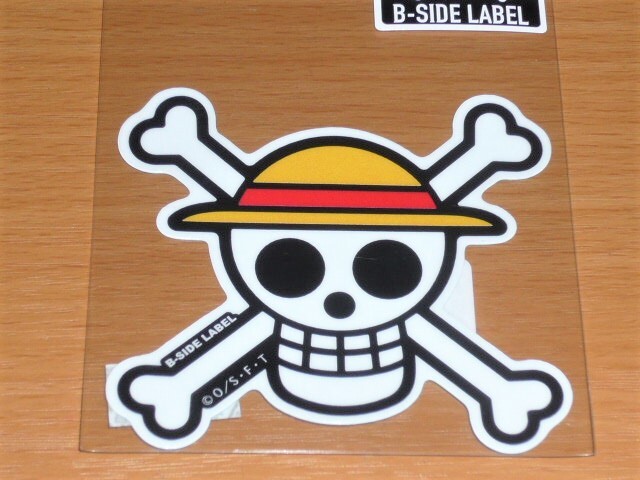 ◆ワンピース ステッカー◆麦わら海賊旗マーク◆B-SIDE LABEL◆拍卖