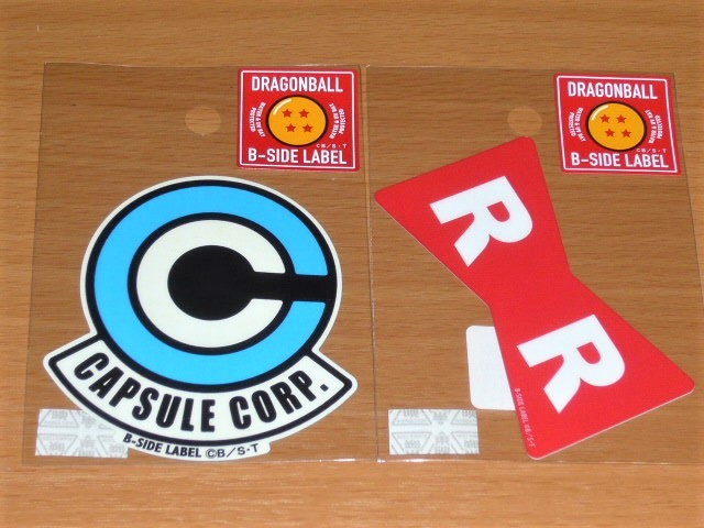 ◆ドラゴンボール ステッカー 2枚◆レッドリボン&カプセルコーポレーション◆B SIDE LABEL◆鳥山明◆拍卖