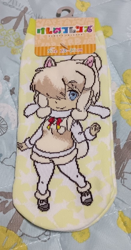 けものフレンズ ソックス 23~25㎝ ライトグリーン拍卖