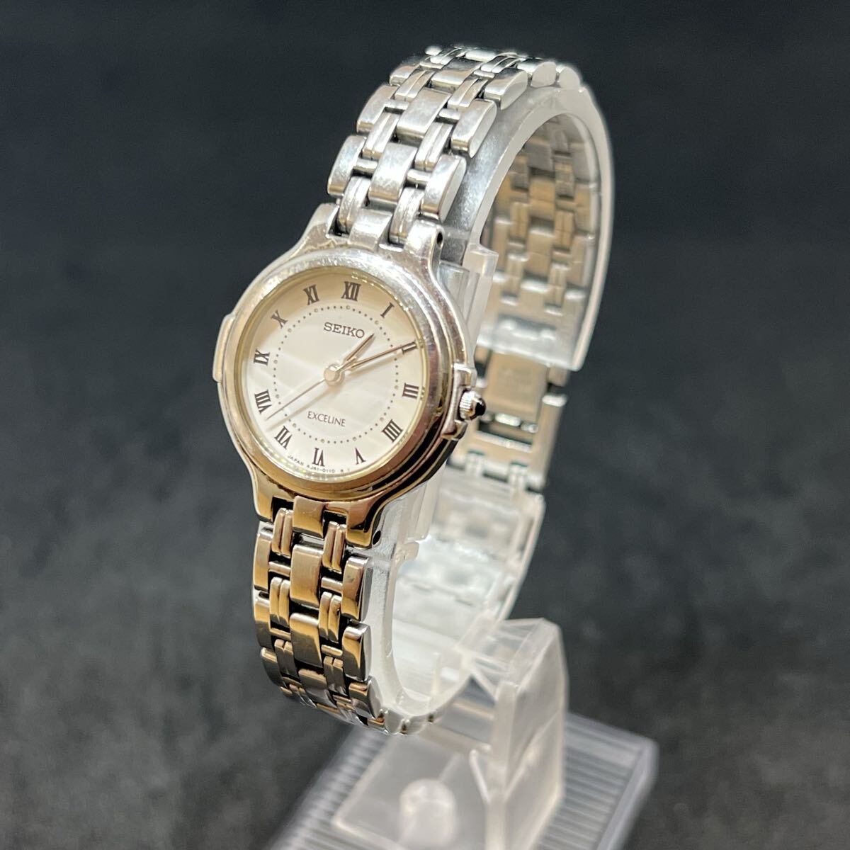 T1766 SEIKO セイコー 腕時計 EXCELINE エクセリーヌ 不動 4J41-0060 クォーツ拍卖