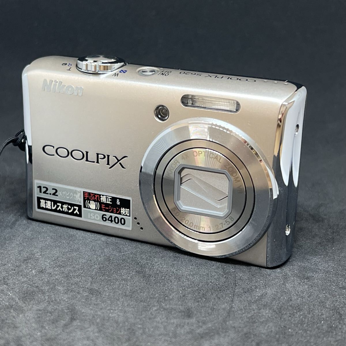 T1941 Nikon ニコン COOLPIX クールピクス S620 シルバー コンパクトデジタルカメラ デジタルカメラ デジカメ コンデジ拍卖