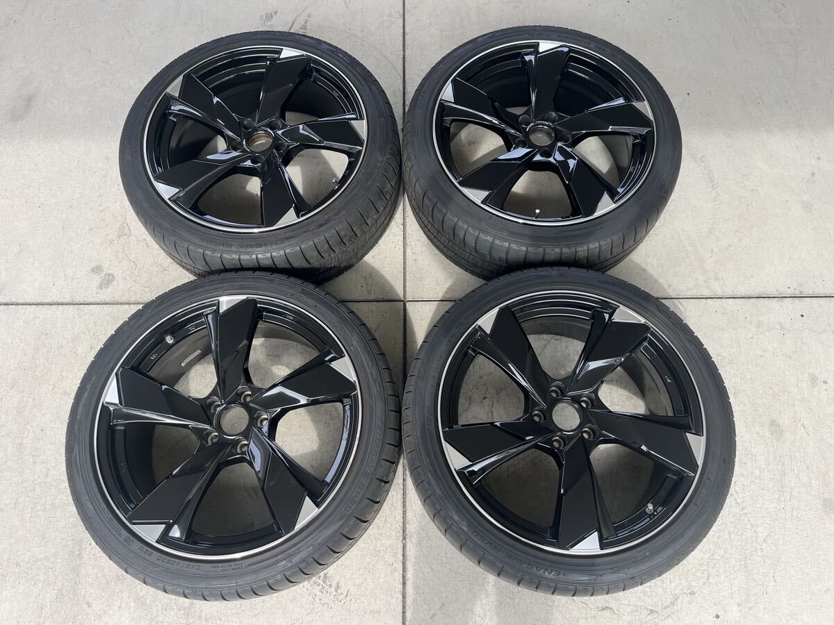 PREMIX プレミックス VERAN-V 20インチ×8.5J 5穴 PCD114.3 INSET38/DUNLOP ENASAVE RV505 245/40R20 残溝バリ山 4本セット 拍卖