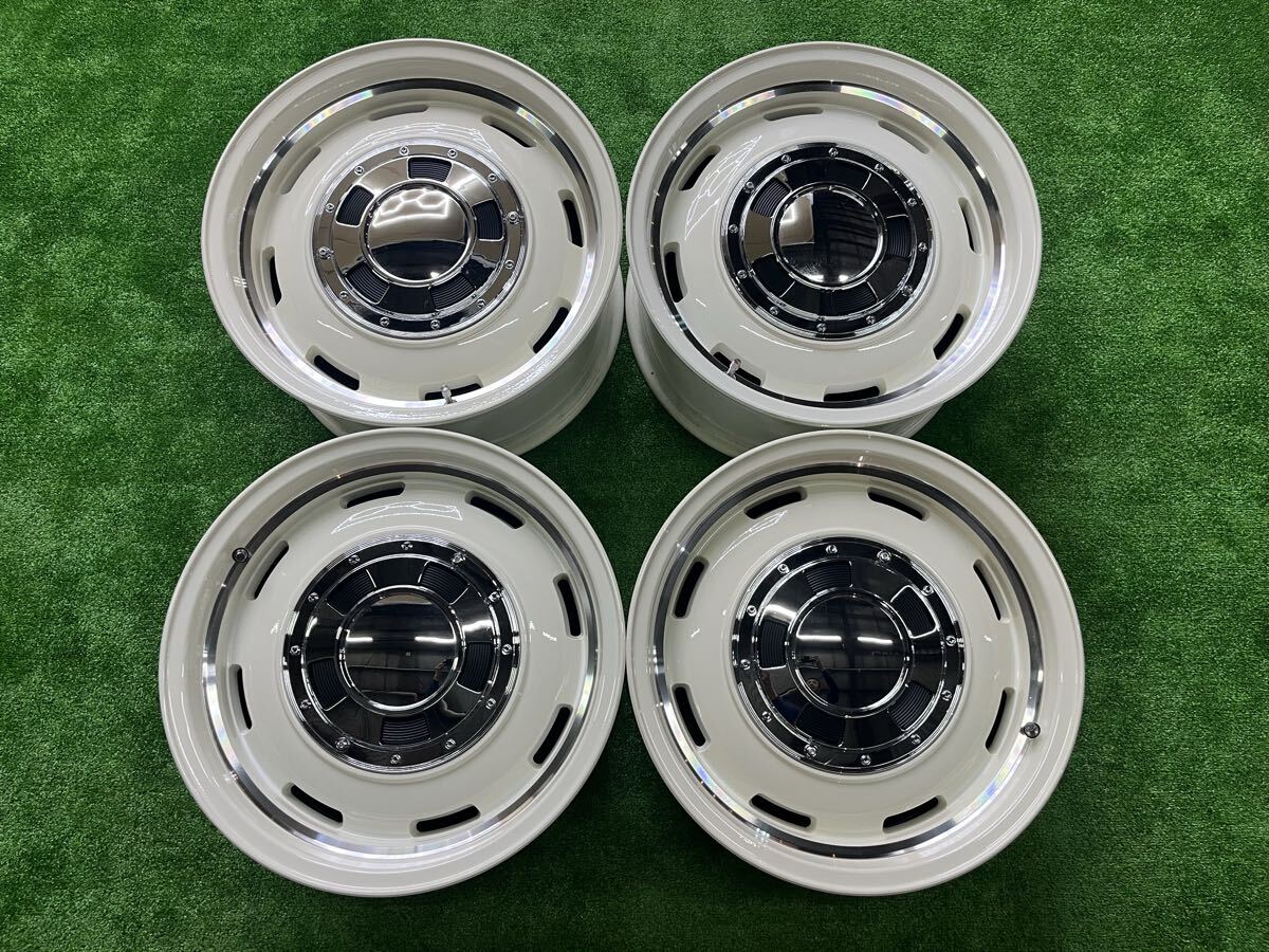 GARCIA CISCO 17インチ×8J 6穴 PCD139 ET+20 WH2 オールドイングリッシュWH+リムヴァーレイポリッシュ ガルシア シスコ 4本セット 拍卖