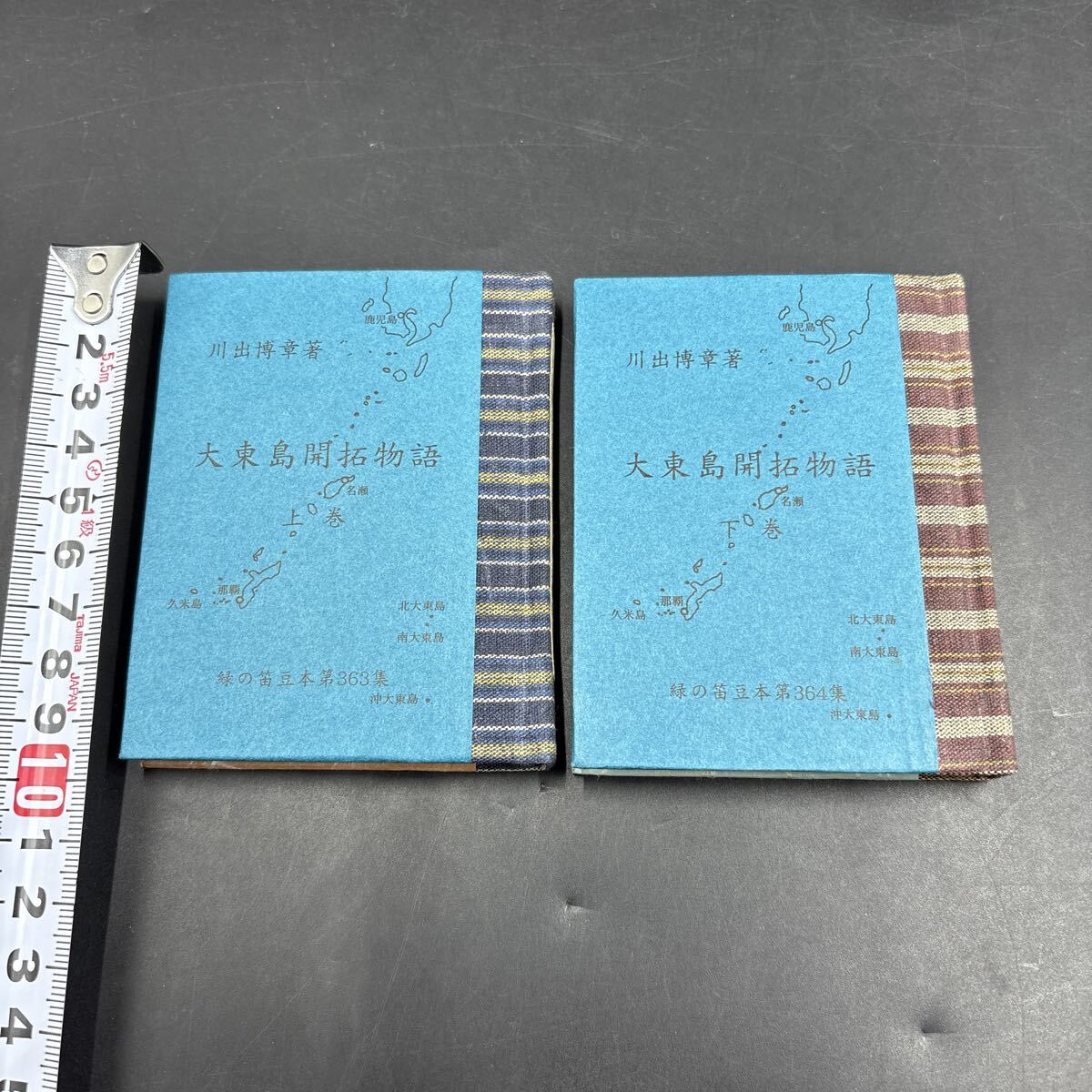 緑の笛豆本363・364 川出博章『大東島開拓物語 上巻・下巻』限定250部 弘前・緑の笛豆本の会・発行 蘭繁之拍卖