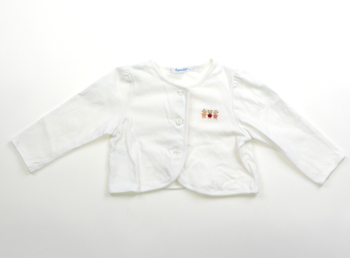 ファミリア familiar カーディガン 80サイズ 女の子 子供服 ベビー服 キッズ拍卖