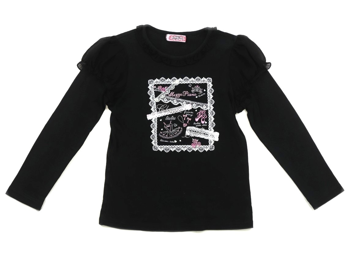 メゾピアノ mezzo piano Tシャツ・カットソー 130サイズ 女の子 子供服 ベビー服 キッズ拍卖