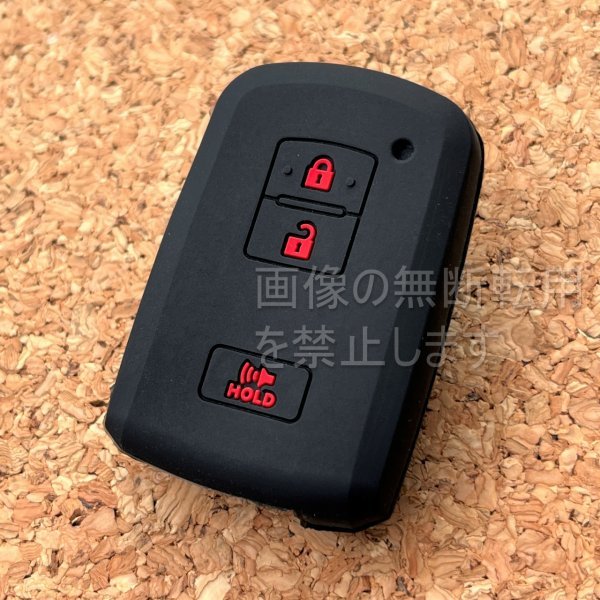 ◇US TOYOTA Tacoma タコマ シリコンキーカバー キーケースUSDM/HDM 北米仕様T37 ブラック×レッド プリウスα後期拍卖