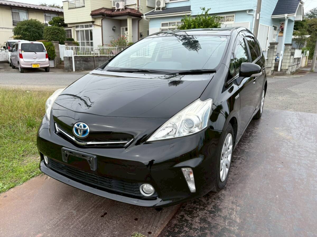 車検2年付/H24年式/プリウス アルファ/SLセレクション/フリップダウンモニター/バックカメラ/ETC/プリウスα拍卖