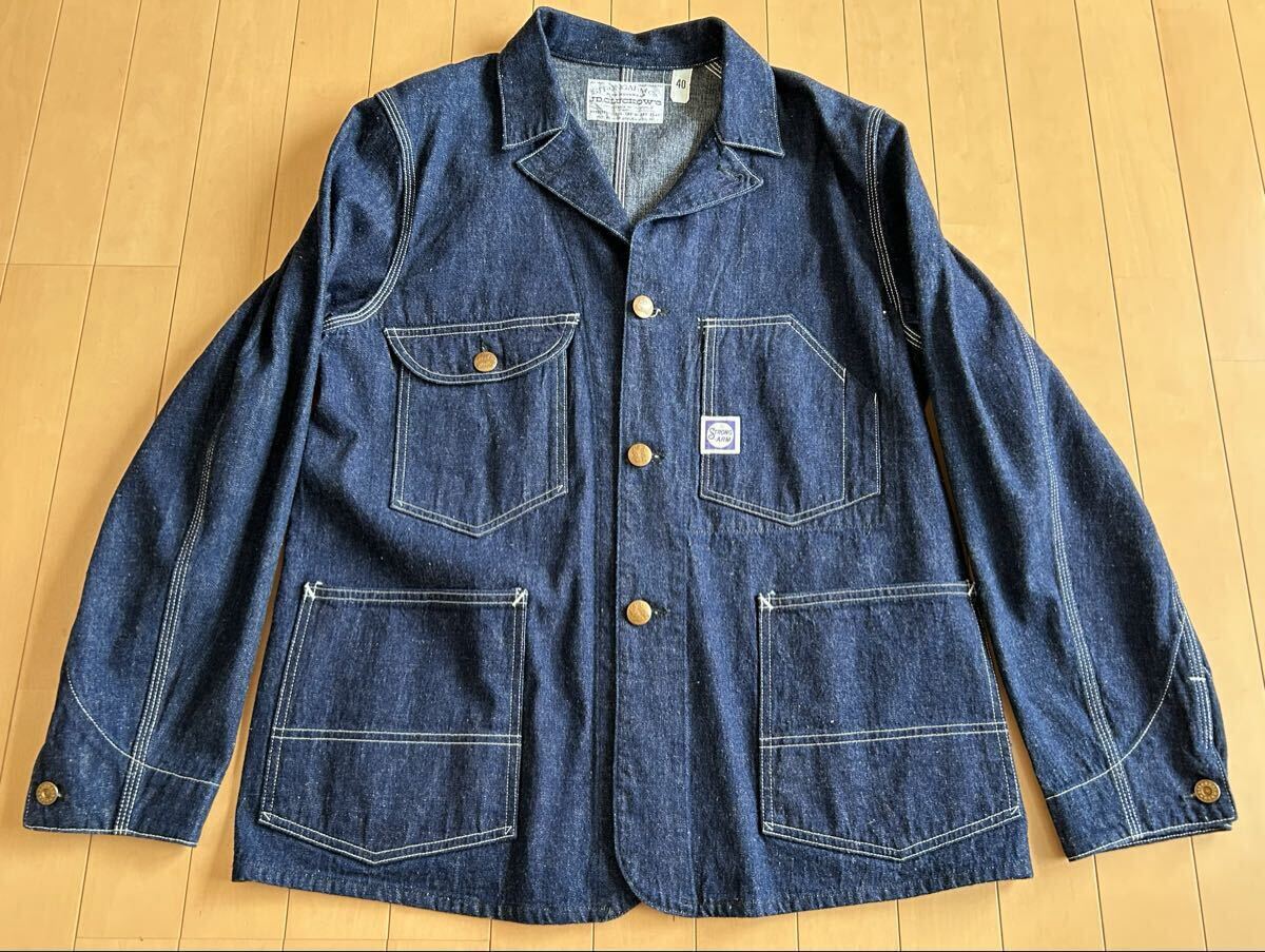 ジョングラッコーJG-03 1930s Neverlost Jacket サイズ40 ウエアハウス カバーオール デニム ジャケット John Gluckow拍卖